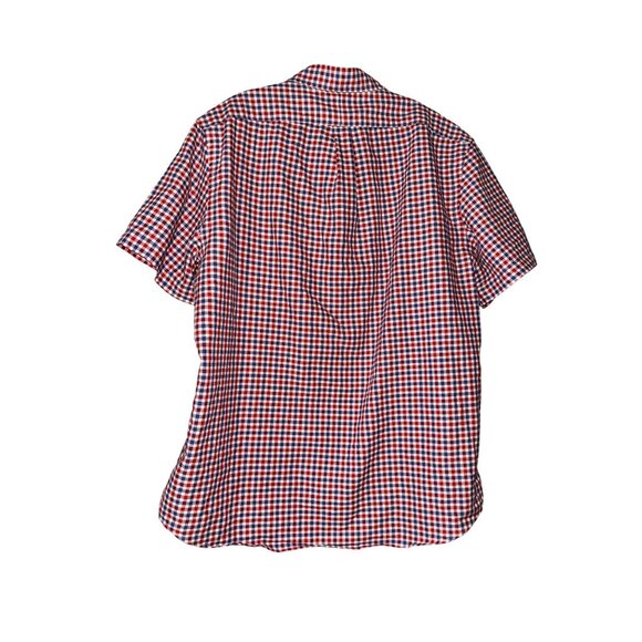 Polo Ralph Lauren Mens Red & Blue Gingham Short Sleeve Button-Down Shirt XL Clas - Picture 4 of 7